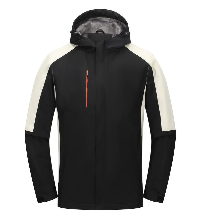 Jacket custom embroidery printed logo outdoor windproof waterproof autumn and winter stand-up collar sportswear group work clothes