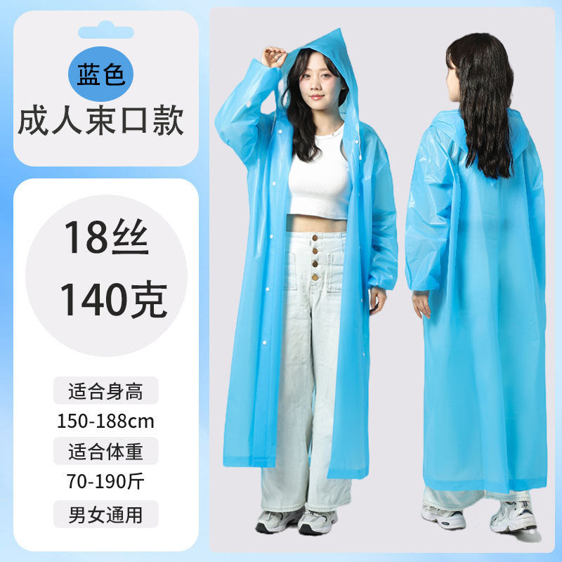 Raincoat Thickened Long Disposable Children Adult Portable Poncho Full Body Rainstorm Men's and Women's Travel Outdoor Portable