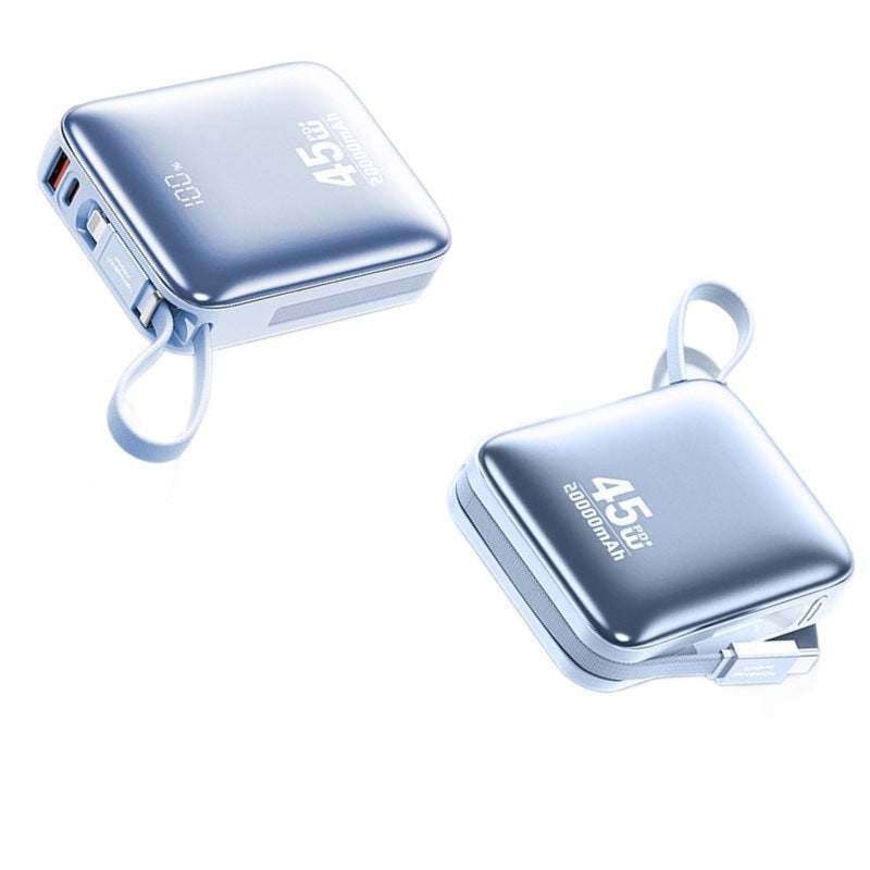 3C certified 20000mAh large-capacity power bank 22.5W super fast charging with its own cable mobile power supply