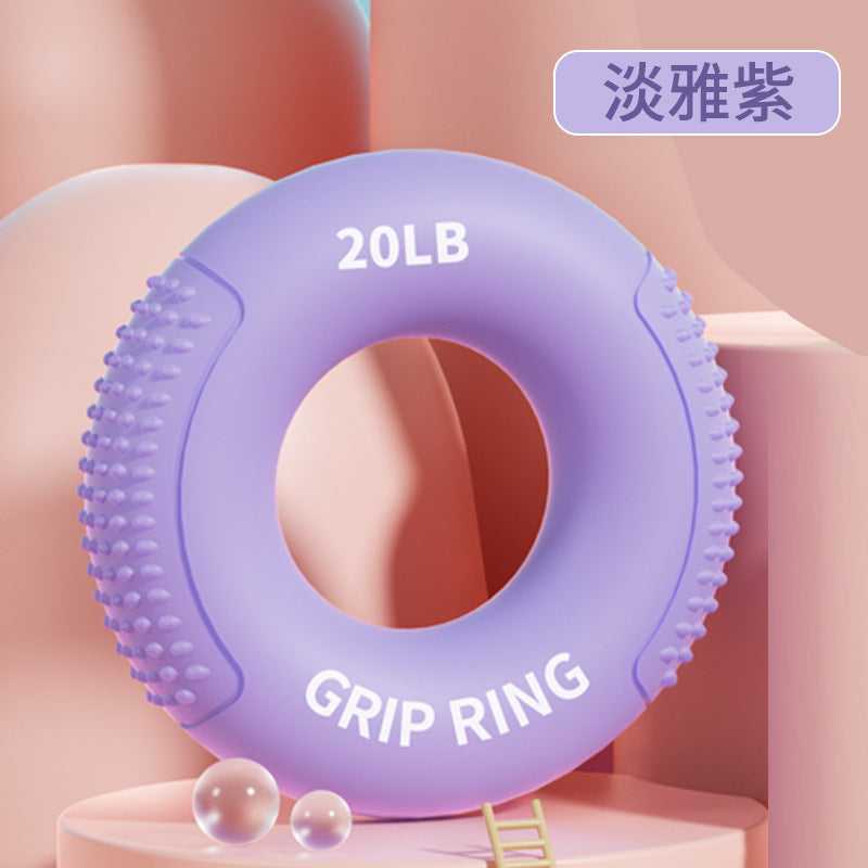 Grip Circle Double Strength Professional Exercise Hand Strength Arm Hand Strength Rehabilitation Training Massage Silicone Grip