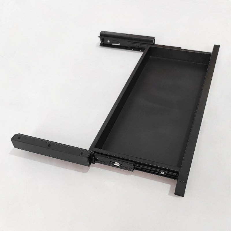 Thickened silent office computer desk keyboard tray tray drawer table sliding track guide rail two-section bracket accessories