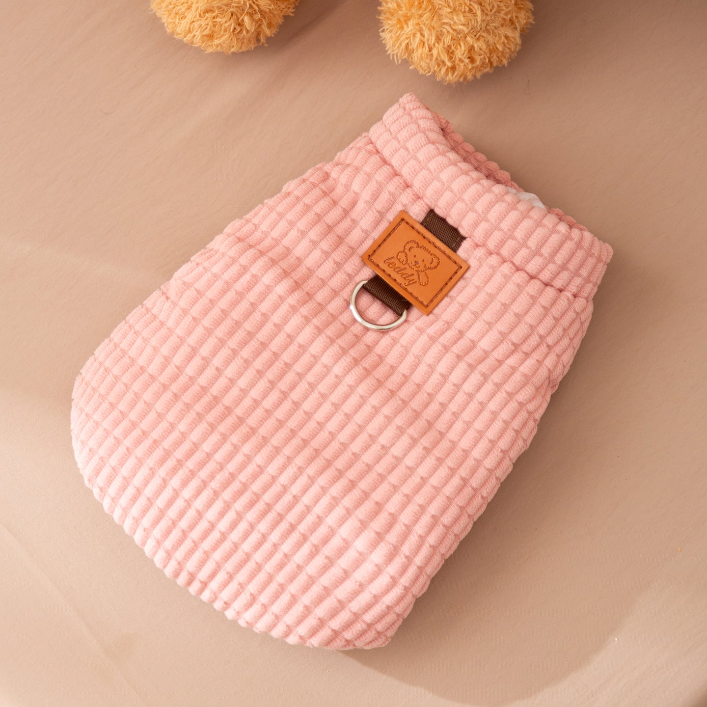 Autumn and winter dog clothes thickened warm quilting cotton pockets traction cat pet than bear four-legged cotton-padded dog clothes