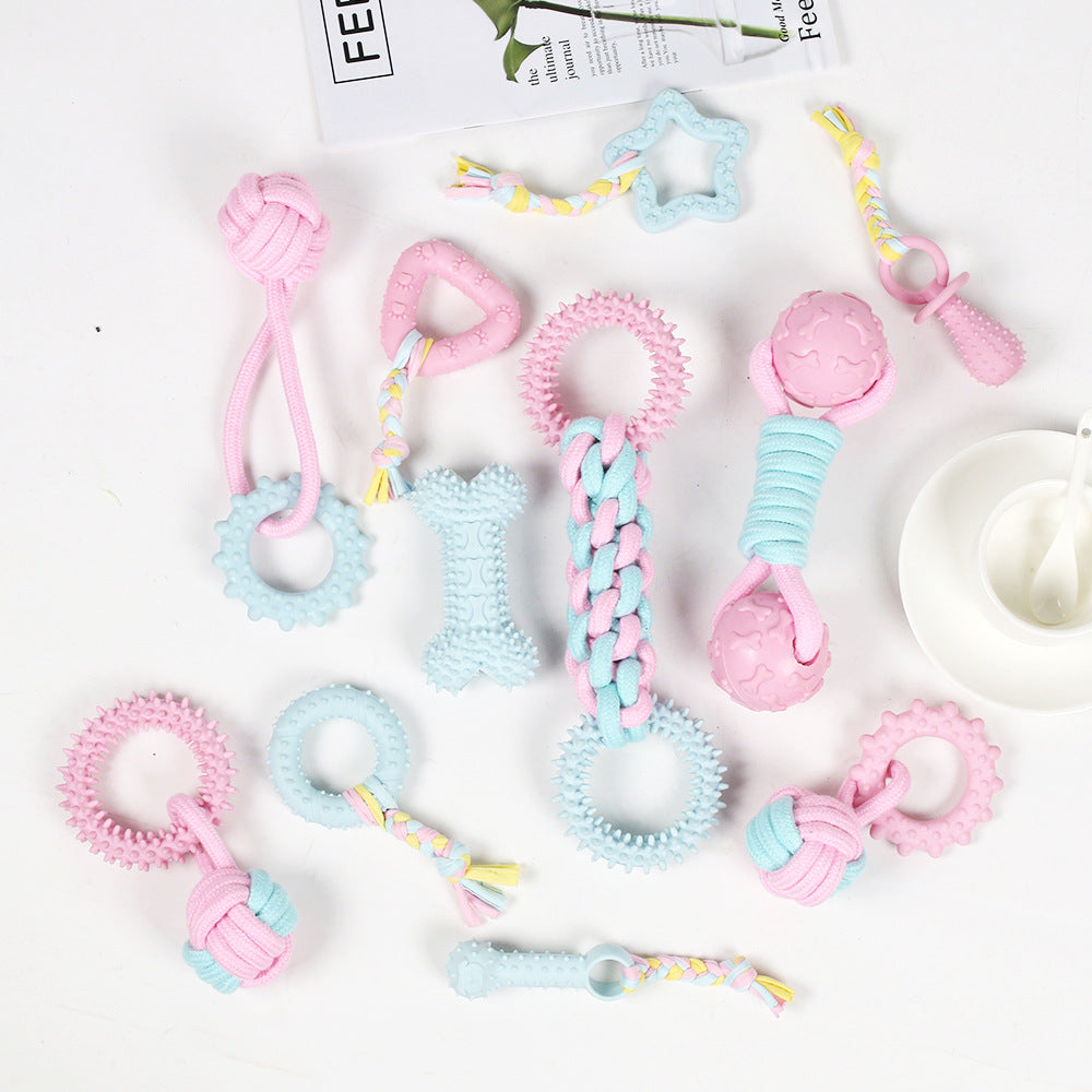 Cross-border hot sale TPR pet toys pet dog molar stick to relieve boredom self-hi, resistant to biting and not rotten, puppy self-hi toys