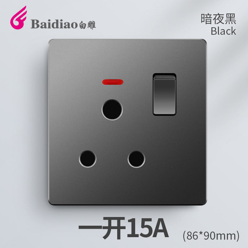British standard switch socket British one-open 13A British standard multi-function five-hole USB European standard panel 25A45A switch