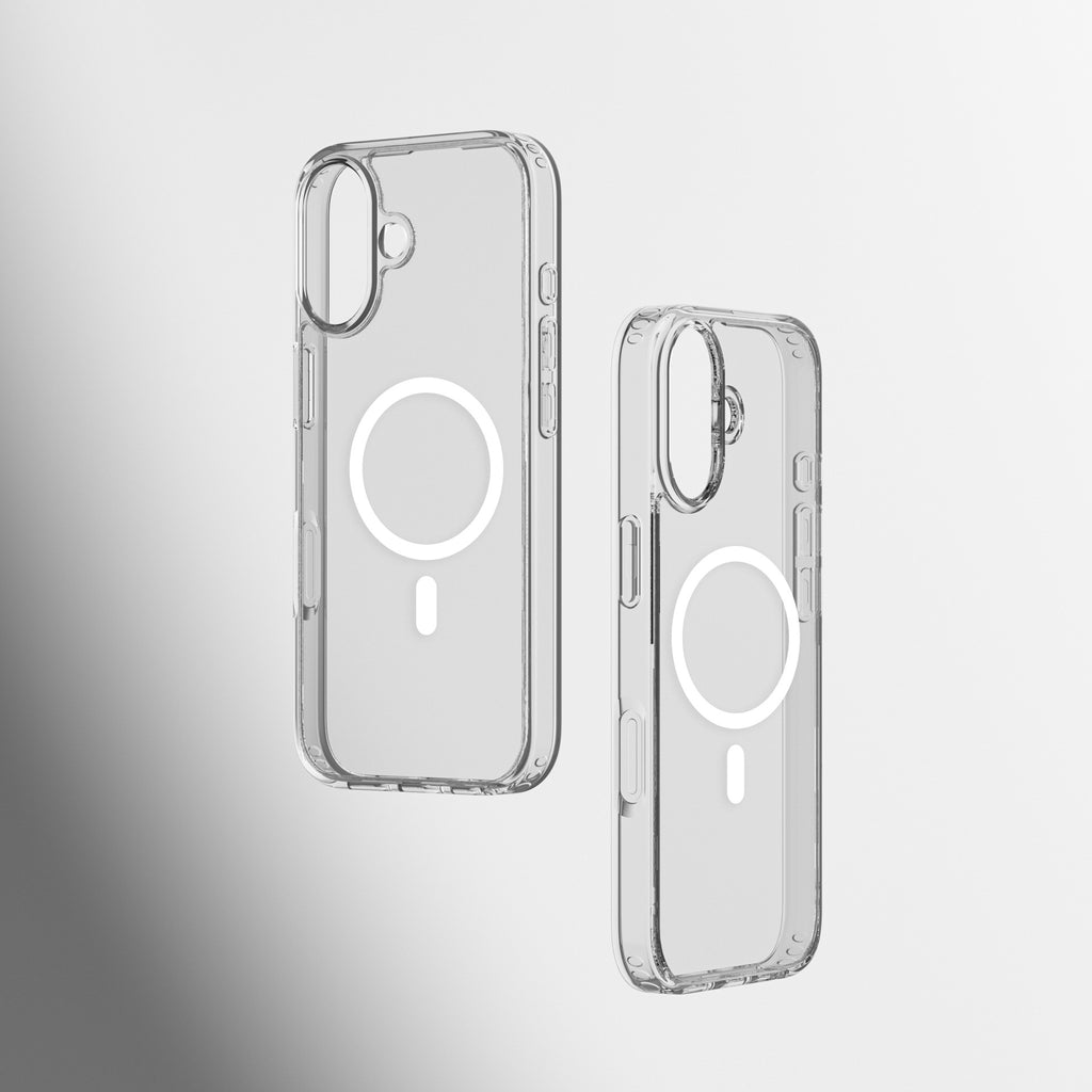 Suitable for iPhone 17 anti-scratch anti-yellowing transparent glass magnetic mobile phone case protective cover