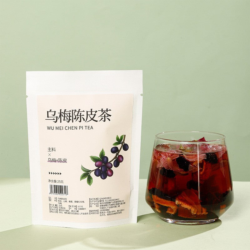 Ebony tangerine peel tea Ebony soup 2.0 lotus leaf drink primary agricultural products independent packaging batch hair sour plum soup