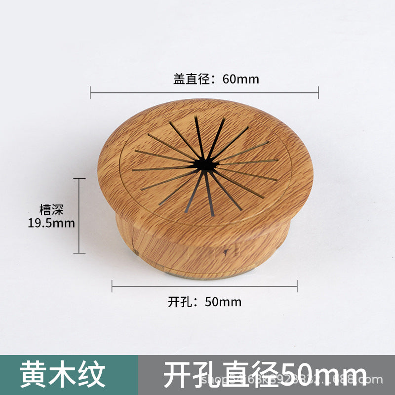 Computer desk book desktop decoration ring, wire hole cover, wire box, threading hole, threading box cover plate, sealing cover.