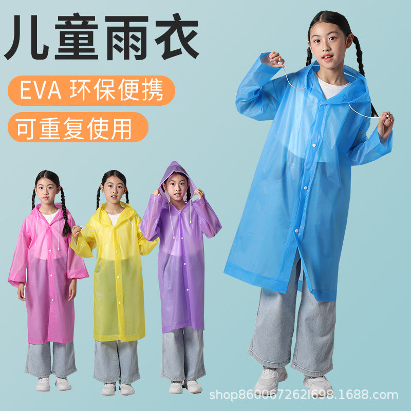 Raincoat Thickened Long Disposable Children Adult Portable Poncho Full Body Rainstorm Men's and Women's Travel Outdoor Portable