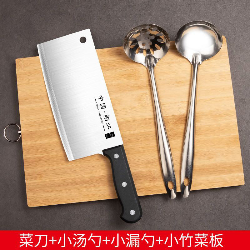 Kitchen knife cutting board two-in-one knife set household cutting board combination dormitory chopping board kitchen supplies full set of kitchen utensils