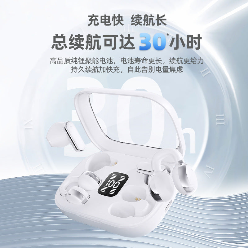 4 headphones Bluetooth headphones 2025 new ear clip type half-in-ear two-in-one high sound quality super long battery life