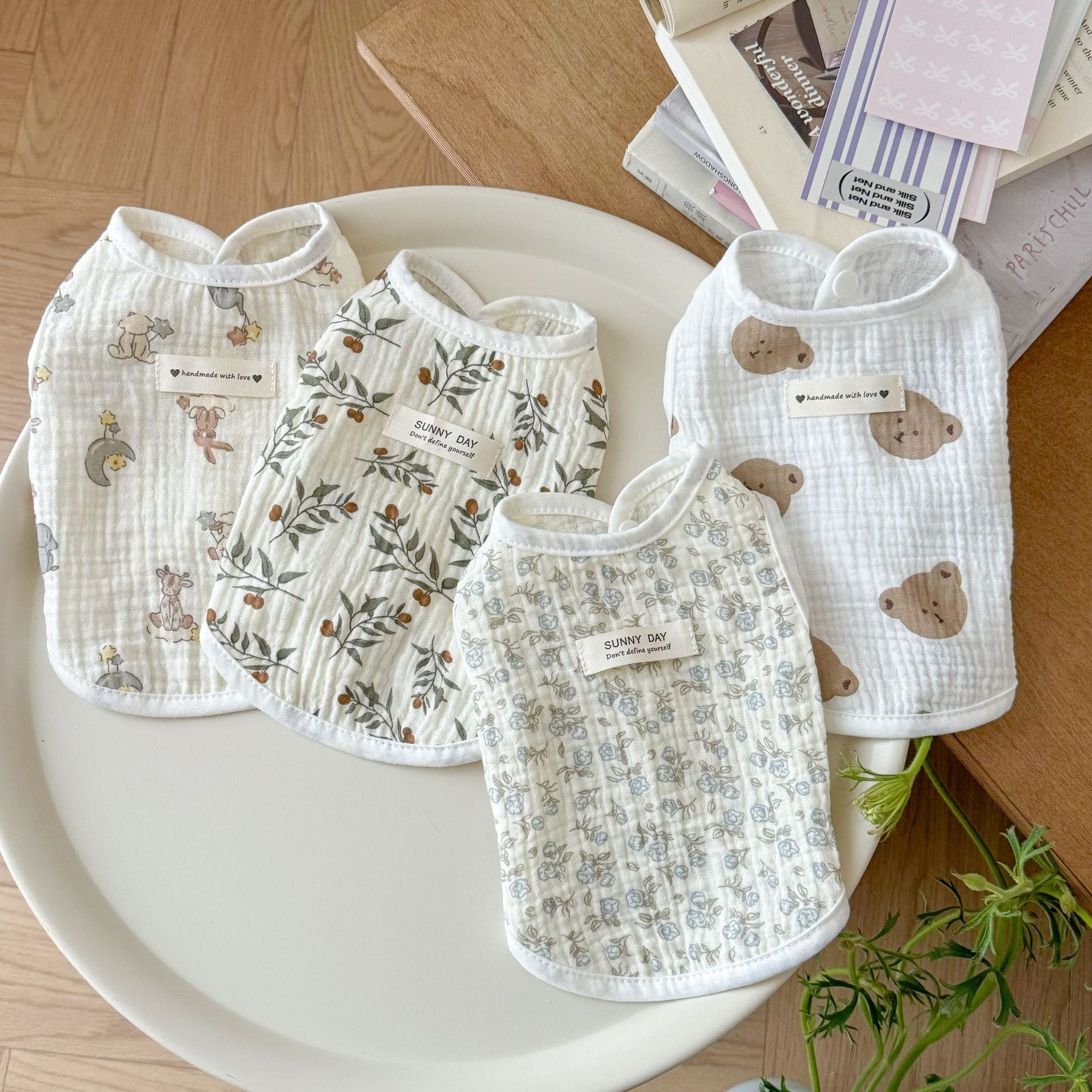 Summer Cotton cat clothes sleeveless cardigan gauze cute vest dog sunscreen vest thin anti-hair loss