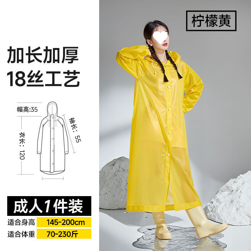Non-disposable raincoats of good quality, men's and women's long mountaineering tourism ponchos, non-disposable rainstorm protection