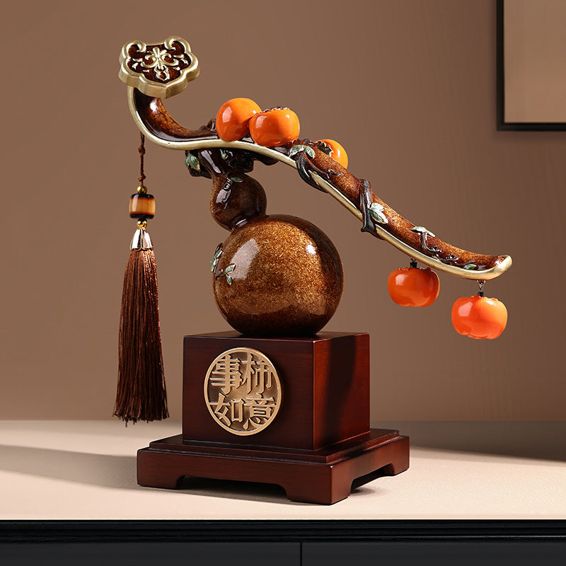 Bei Hanmei Creative New Chinese Ruyi Ornament Housewarming Annual Meeting Gift Home Living Room Wine Cabinet TV Cabinet Decoration