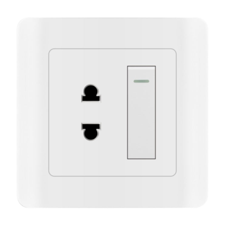 Switching power socket panel Household 86-type concealed panel British five-hole wall power USB socket panel