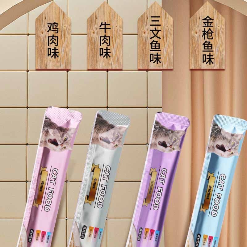 Ragdoll cat special cat strips supplement nutrition cat snacks adult cat kitten snacks 100 pcs whole box to gain weight and hair gills