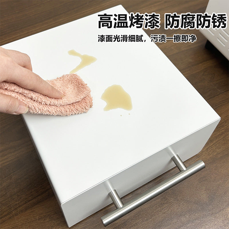 Kitchen rack Multi-layer home coffee machine Snack storage Desktop with drawer with baffle Free installation