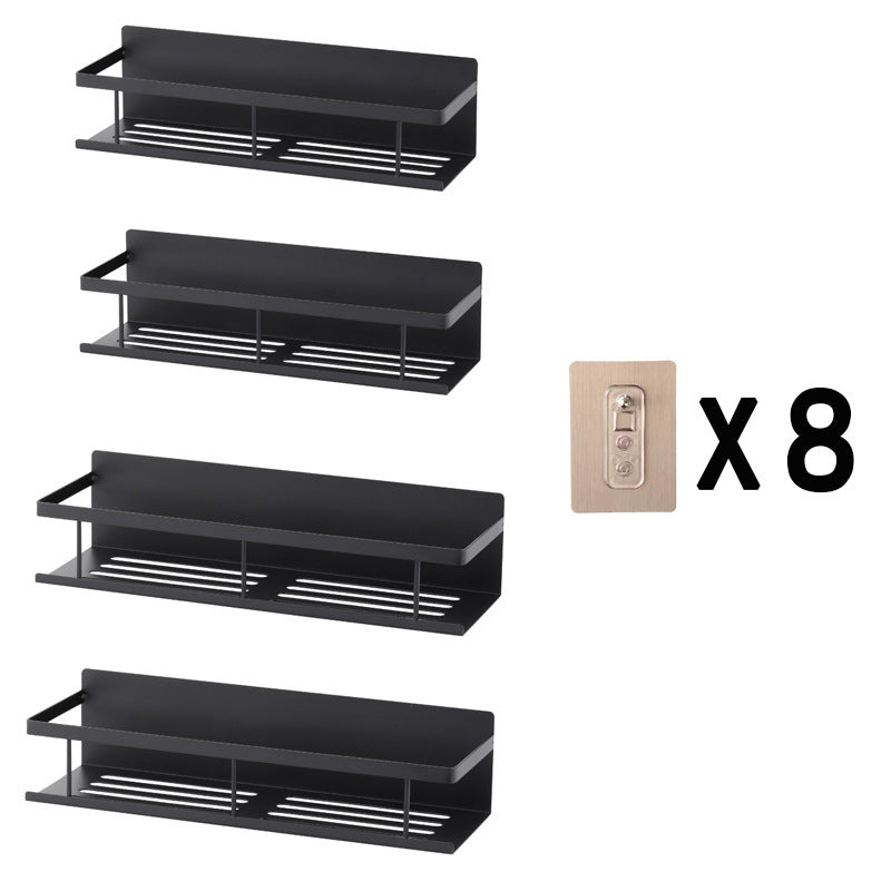Cross-border refrigerator side magnetic suction seasoning rack household kitchen storage good things no punching seasoning rack
