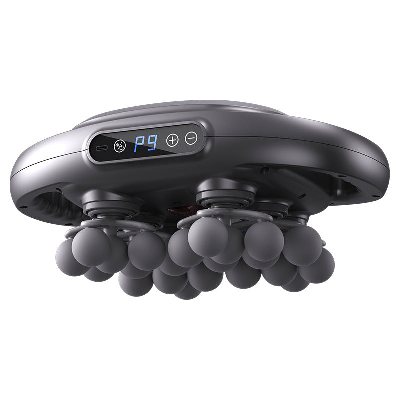 New cross-border LCD 22-head fascia gun waist back stretching vibration deep muscle massager charging