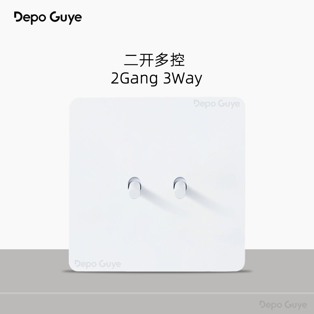 Foreign trade simple wind stainless steel switch panel 86 type concealed Hong Kong and Macao British standard European socket brass lever