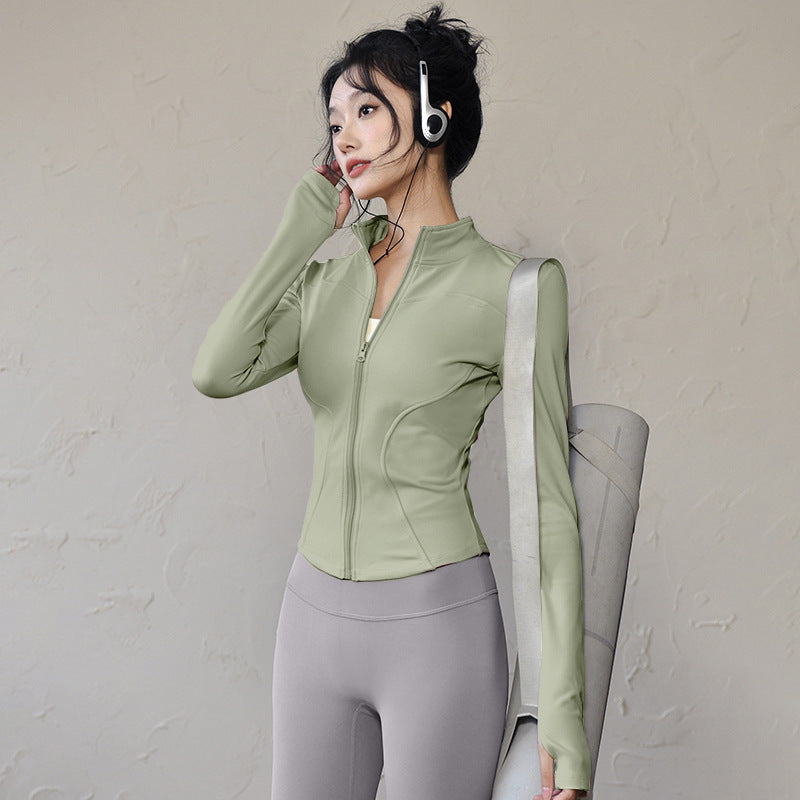Giant Skinny Jacket Women's Lulu Yoga Suit Top Quick Drying Outdoor Sports Running Pilates Fitness Suit