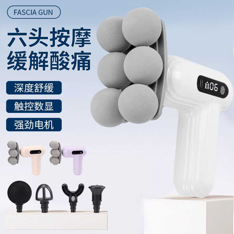 Cross-border mini massager, fascia gun, rechargeable fascia + direct supply, muscle fitness, neck gun, electric vibrator.