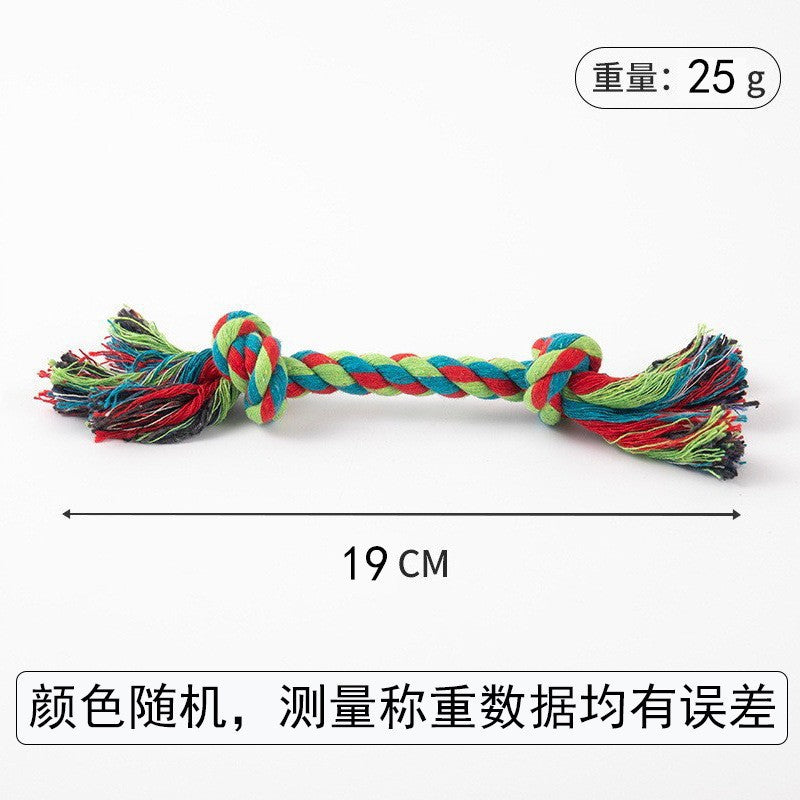 Pet Products Bite-resistant Cotton Rope Toys Grinding Teeth Cleansing Rope Knot Ball Cat Dog Bite Rope Teddy Small Dog Toys Wholesale