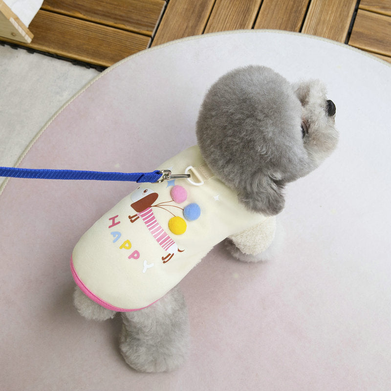 Cute wind autumn and winter dog cute cartoon puppy four-legged sweater cat warm fleece 25 balloon sweater