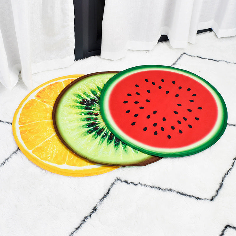 Round Fruit Pet Cooling Cushion Dog Pet Ice Cushion Teddy Bite-resistant Cat Mat Summer Cooling Daily Necessities