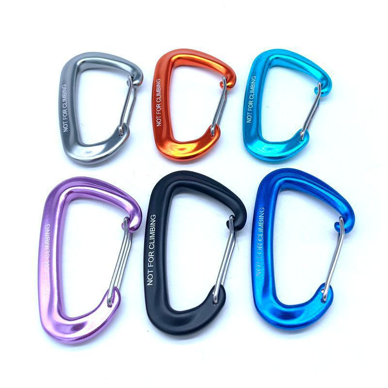 户外多功能登山扣航空铝合金野营攀岩安全D型背包弹簧钩登山扣