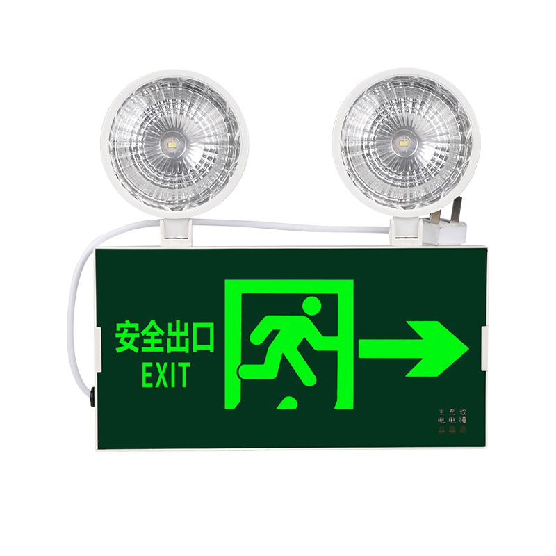 Fire emergency lighting LED dual-head two-in-one multi-function emergency light evacuation safety exit sign