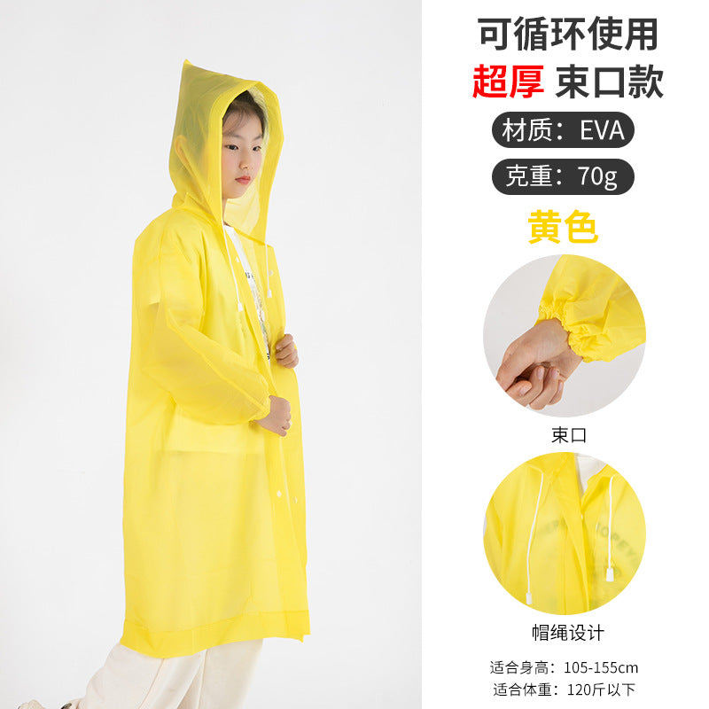 Thickened adult raincoat wholesale ultra-thick poncho outdoor travel men's and women's lightweight raincoat printing LOGO children's raincoat