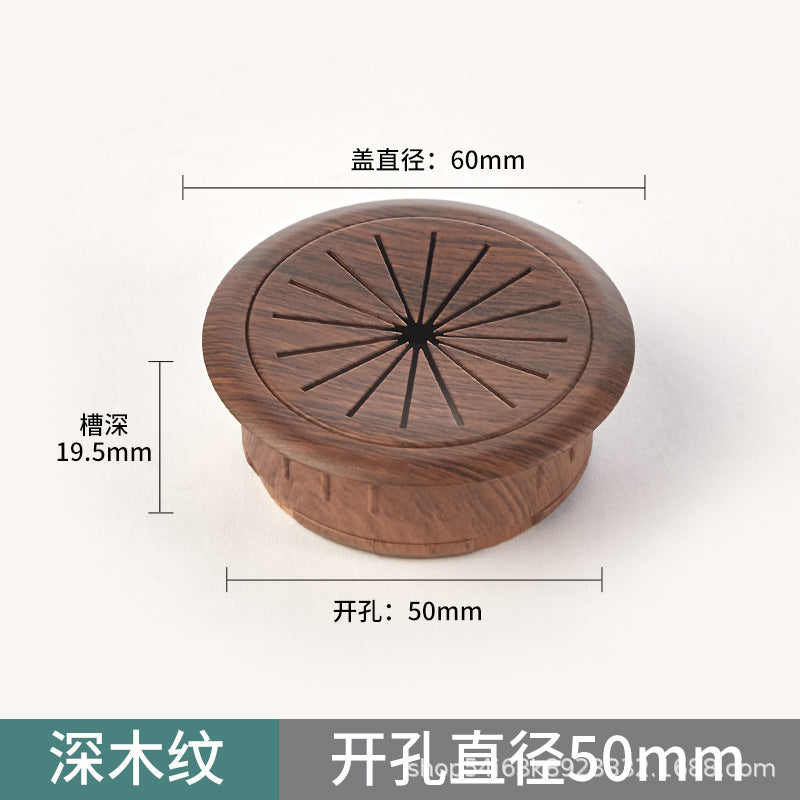 Computer desk book desktop decoration ring, wire hole cover, wire box, threading hole, threading box cover plate, sealing cover.