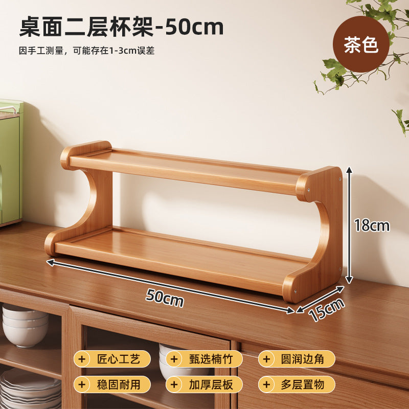 Desktop Shelving Multi-layer Storage Shelf Bookshelf Kitchen Supplies Office Household Cup Holder Home Goods Storage Shelf