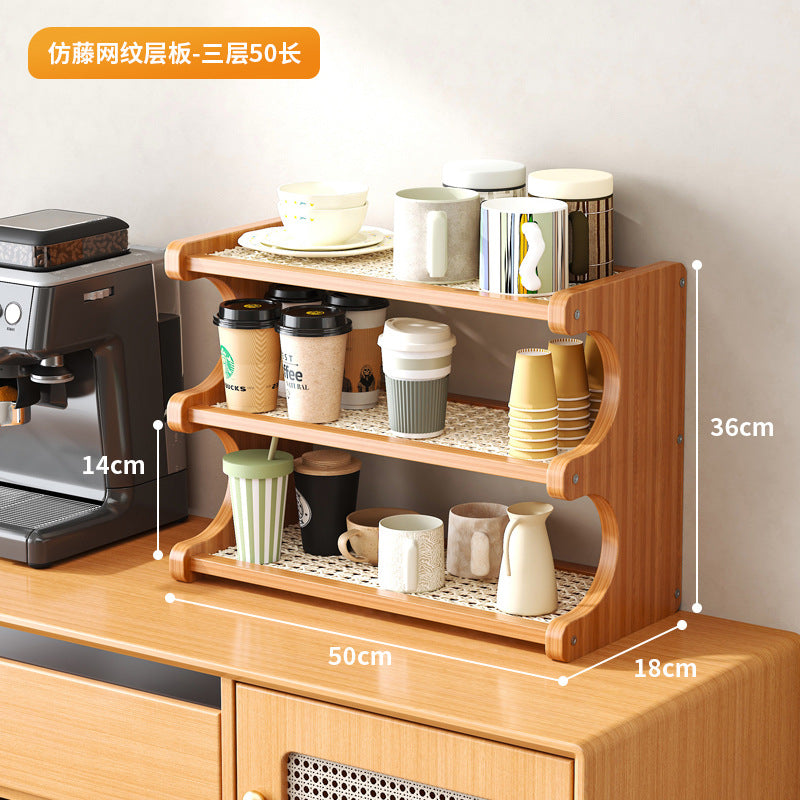 Desktop rack, cup storage shelf, dining table, countertop station, water cup, coffee cup, tea set, table small cup holder