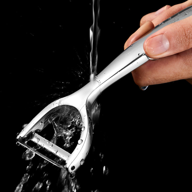 Peeling knife 304 stainless steel kitchen melon planer fruit peeler zinc alloy peeling knife scraping knife tool labor saving