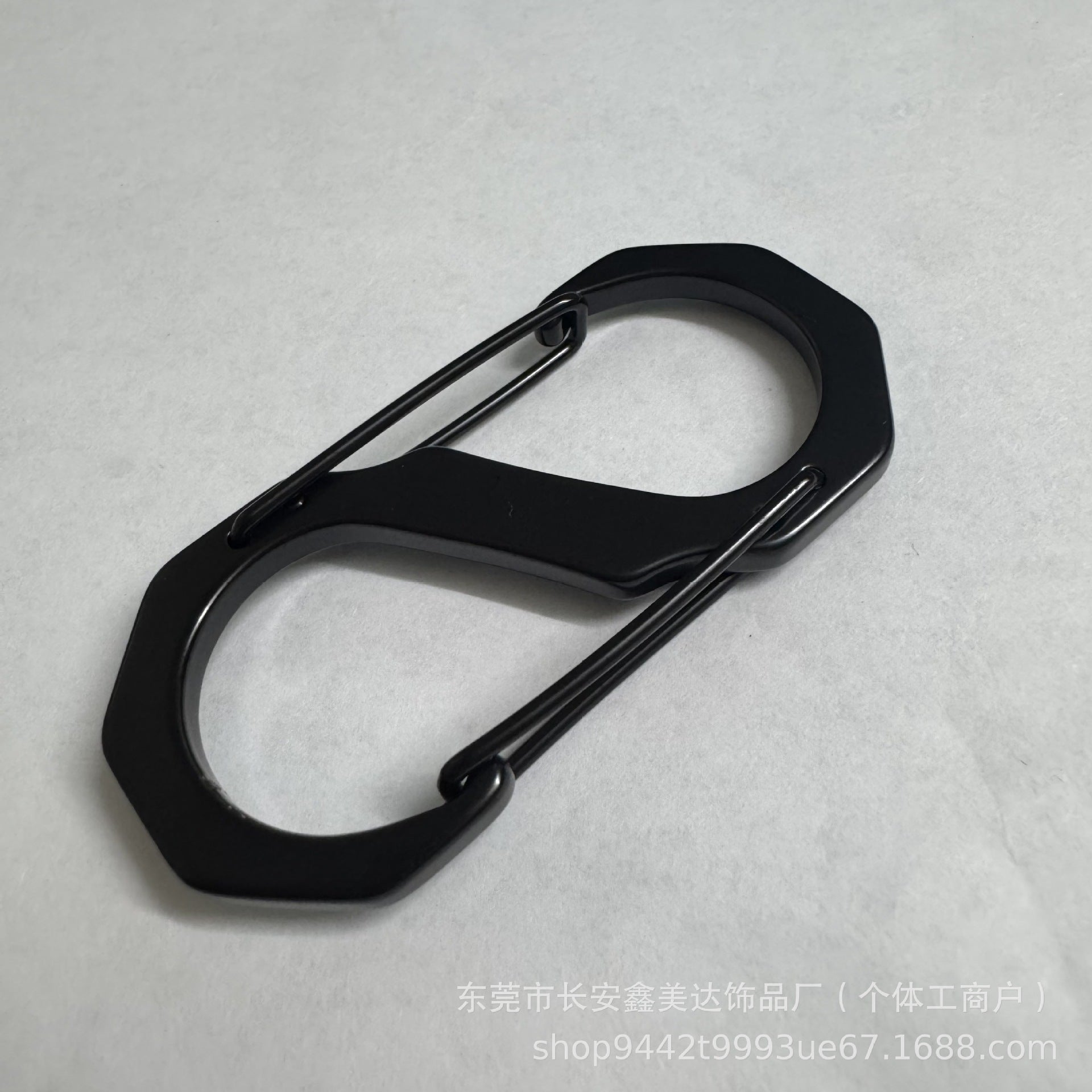 304 stainless steel mountaineering buckle S-shaped 8-shaped buckle multi-functional hook outdoor camping durable rust-proof quick-hanging keychain