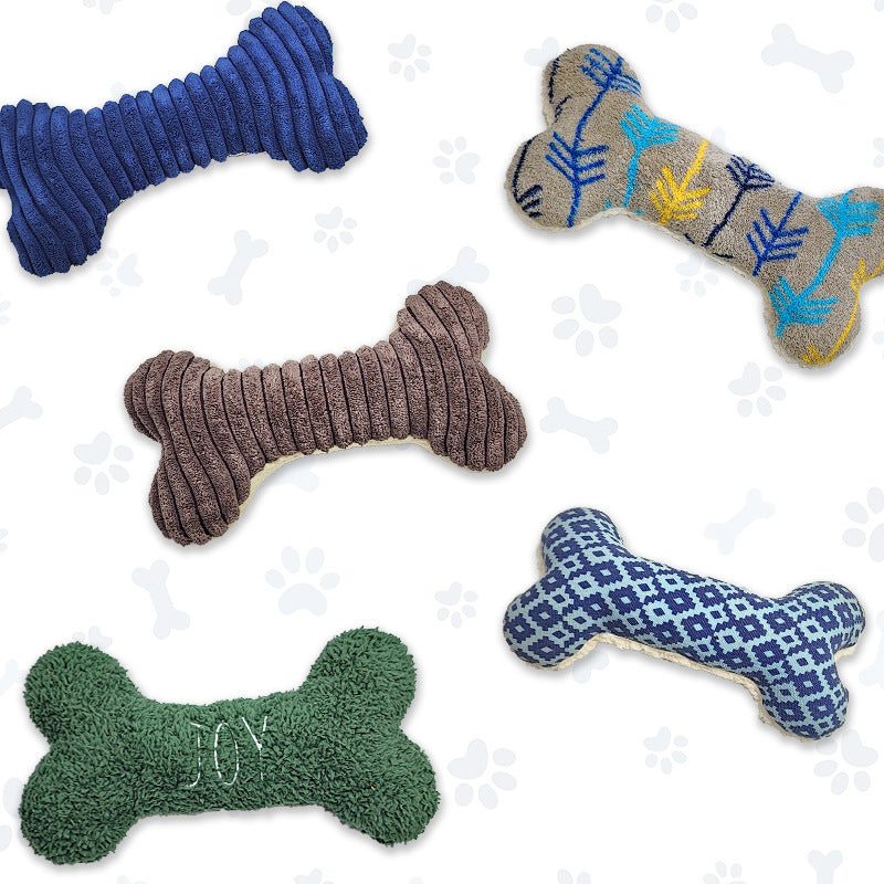 Pet plush toy custom puppy grinding teeth squeaking personalized customization cross-border Amazon OEM