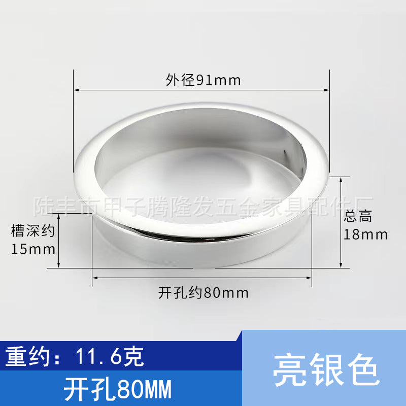 Tenglongfa Hardware, Computer Desk Plastic Threading Hole Cover Desktop Wire Box Hole Tracking Opening Hole Cover Round