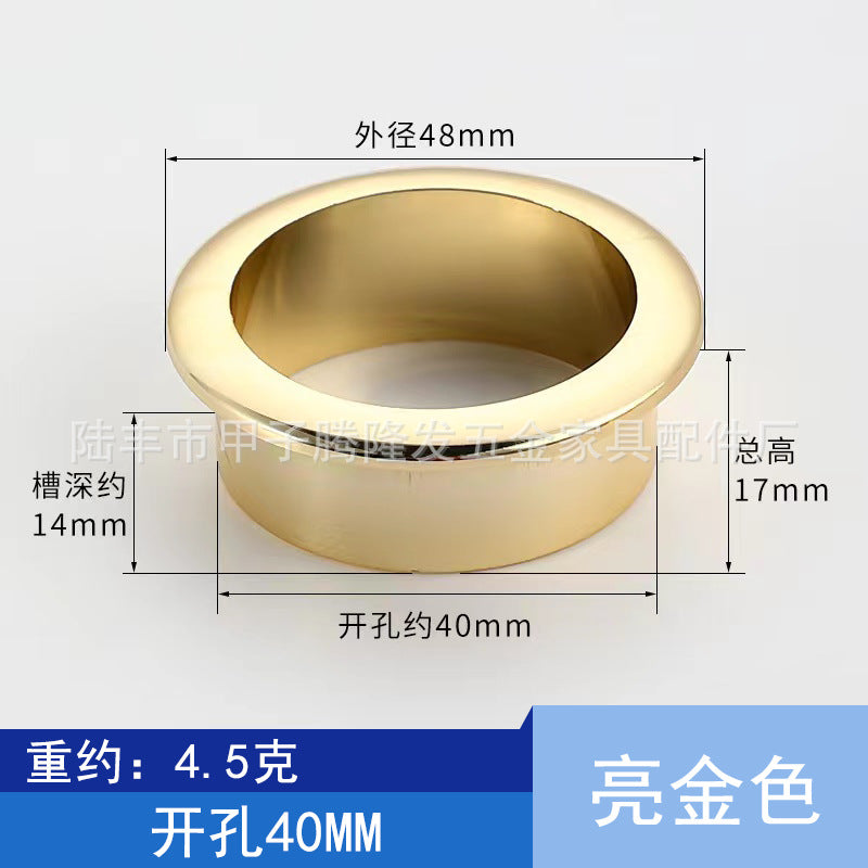 Tenglongfa Hardware, Computer Desk Plastic Threading Hole Cover Desktop Wire Box Hole Tracking Opening Hole Cover Round