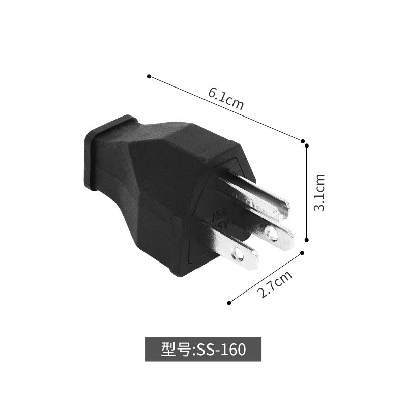 Multipurpose wiring American standard power plug American standard wiring socket, Taiwan, Japan, American three-plug SS-160