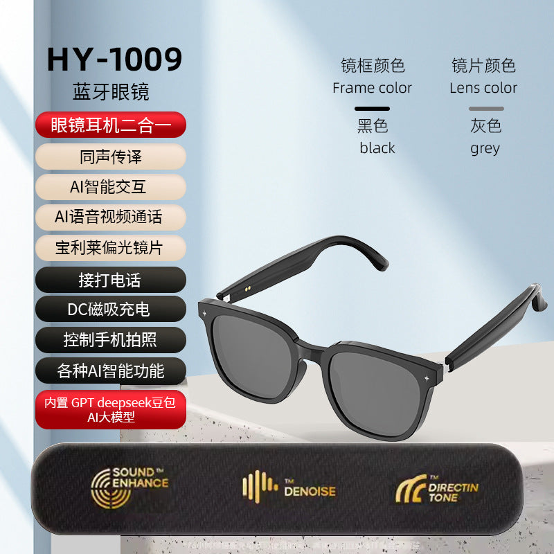 The source manufacturer's new smart glasses, bluetooth headphones, sunglasses, calls, listening to songs, ai translation, wearable devices