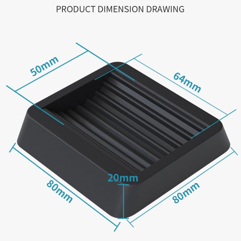 Universal wheel fixing pad Pulley holder Wheel fixing foot pad Computer accessories Swivel chair roller anti-skid pad Card pad