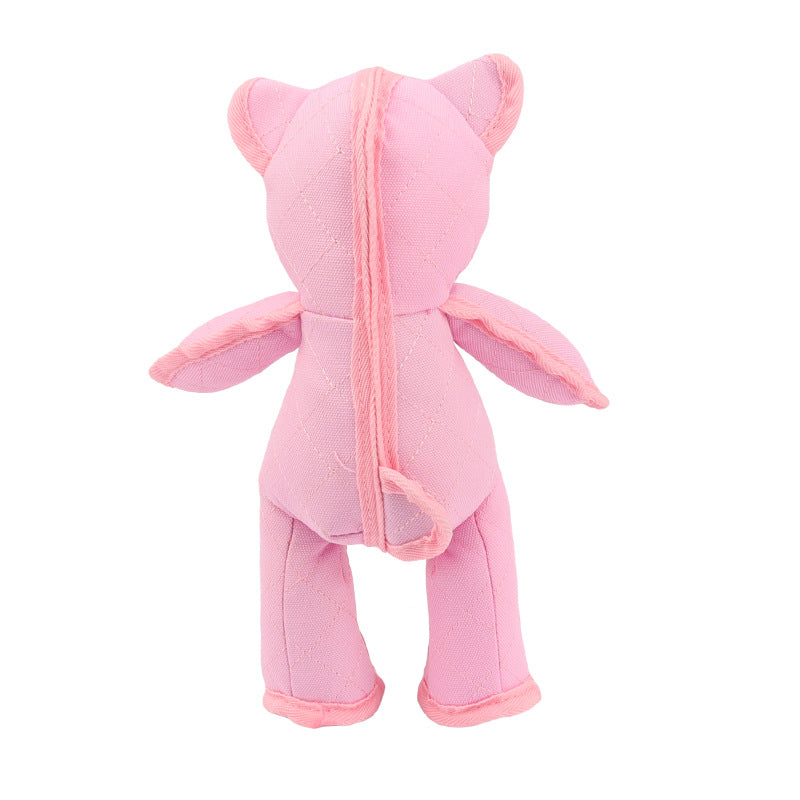 Powerful Bear Bite Resistant Oxford Cloth Dog Sound Grinding Teeth Companion Dog Toys Pet Supplies Companion Dolls