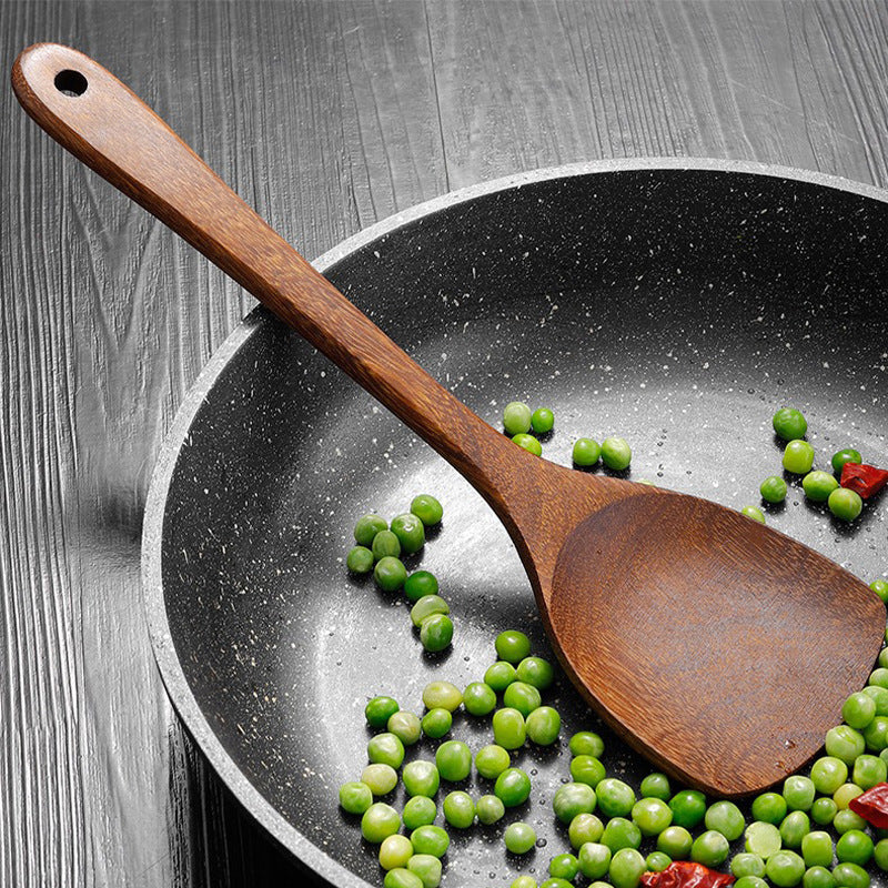 Chicken wing wooden shovel spoon rice spoon household rice cooker kitchen non-stick pan special wooden kitchen utensils cooking without paint