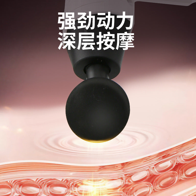 Cross-border 12-head strong fascia gun, rechargeable neck membrane grab muscle massager, professional grade multi-functional massage gun new