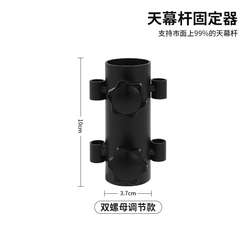 Outdoor camping canopy pole holder, beach fishing umbrella base, canopy tent fixing ground nail accessories can be adjusted