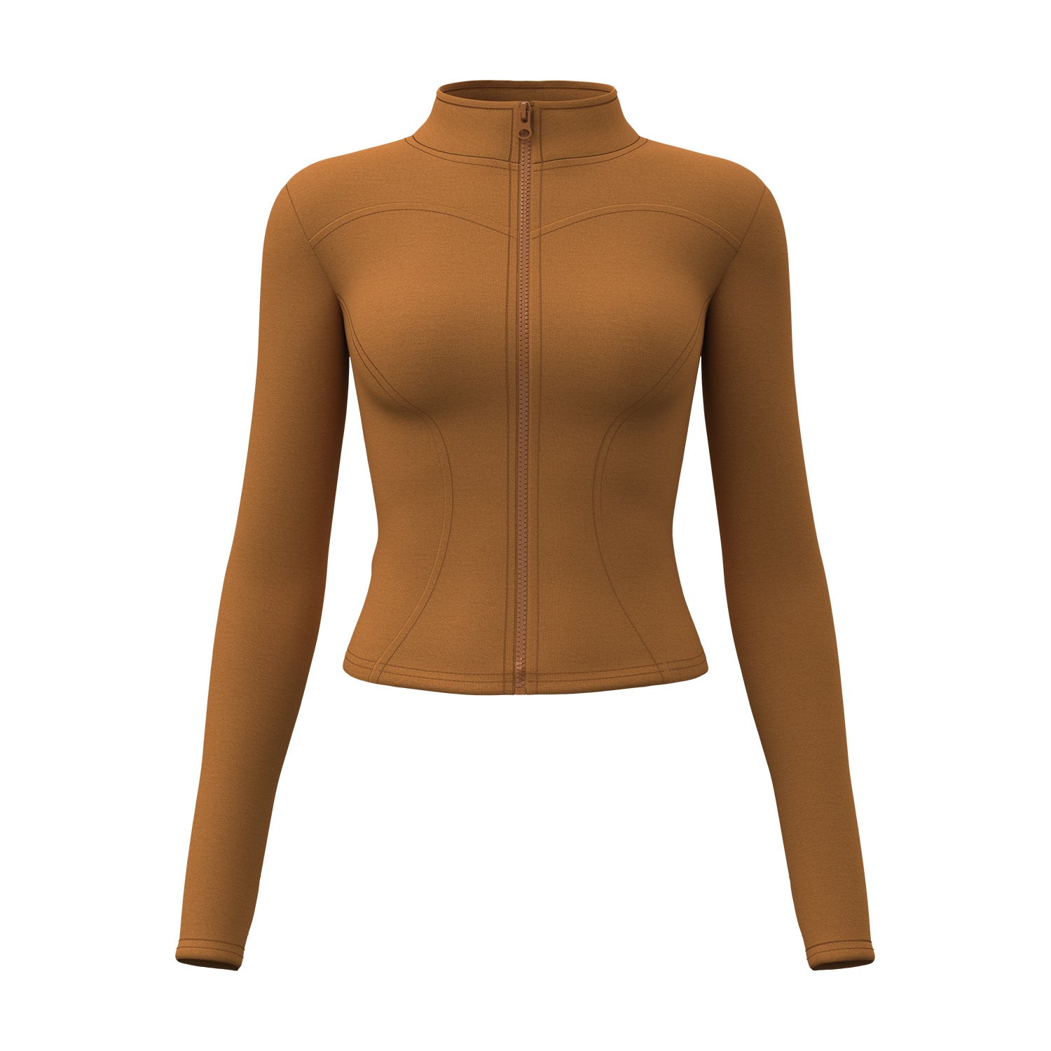 Juyitang winter long-sleeved velvet yoga jacket women's tight and thin fitness sports yoga top
