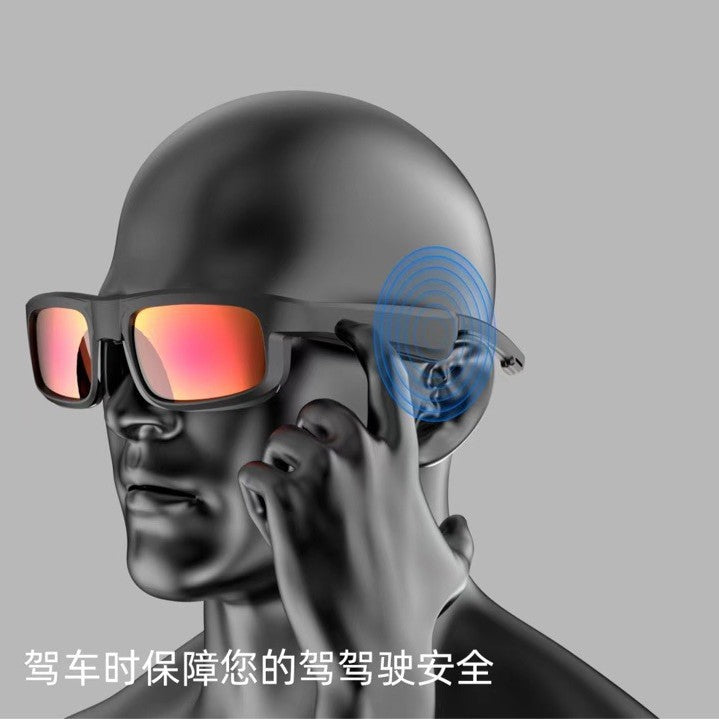 Smart Bluetooth glasses M8Pro bone conduction sunglasses driving cycling music calls wearable