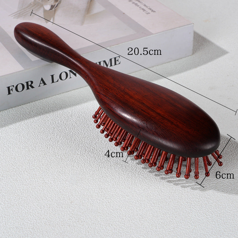 Sandalwood air cushion comb massage airbag comb head meridian wooden comb women's special long hair scalp home massage comb