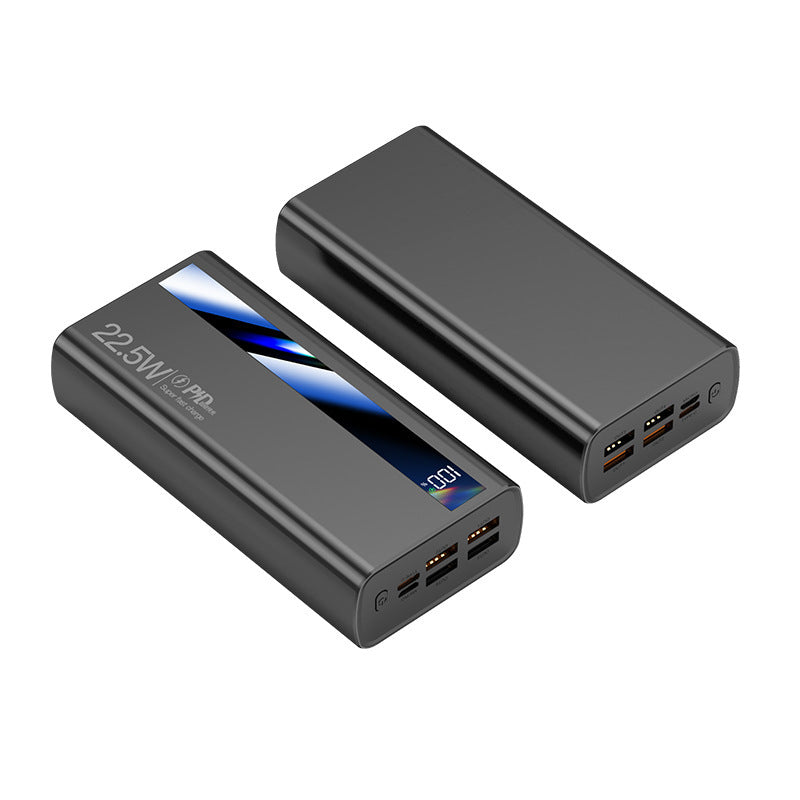 3C certified two-way super fast power bank 50000 mAh 20000 large capacity light portable digital display mobile power supply